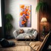 pintura-lienzo-moderna-espacio-a-flores-p-rpuras-y-naranjas-en-decoraci-n-1