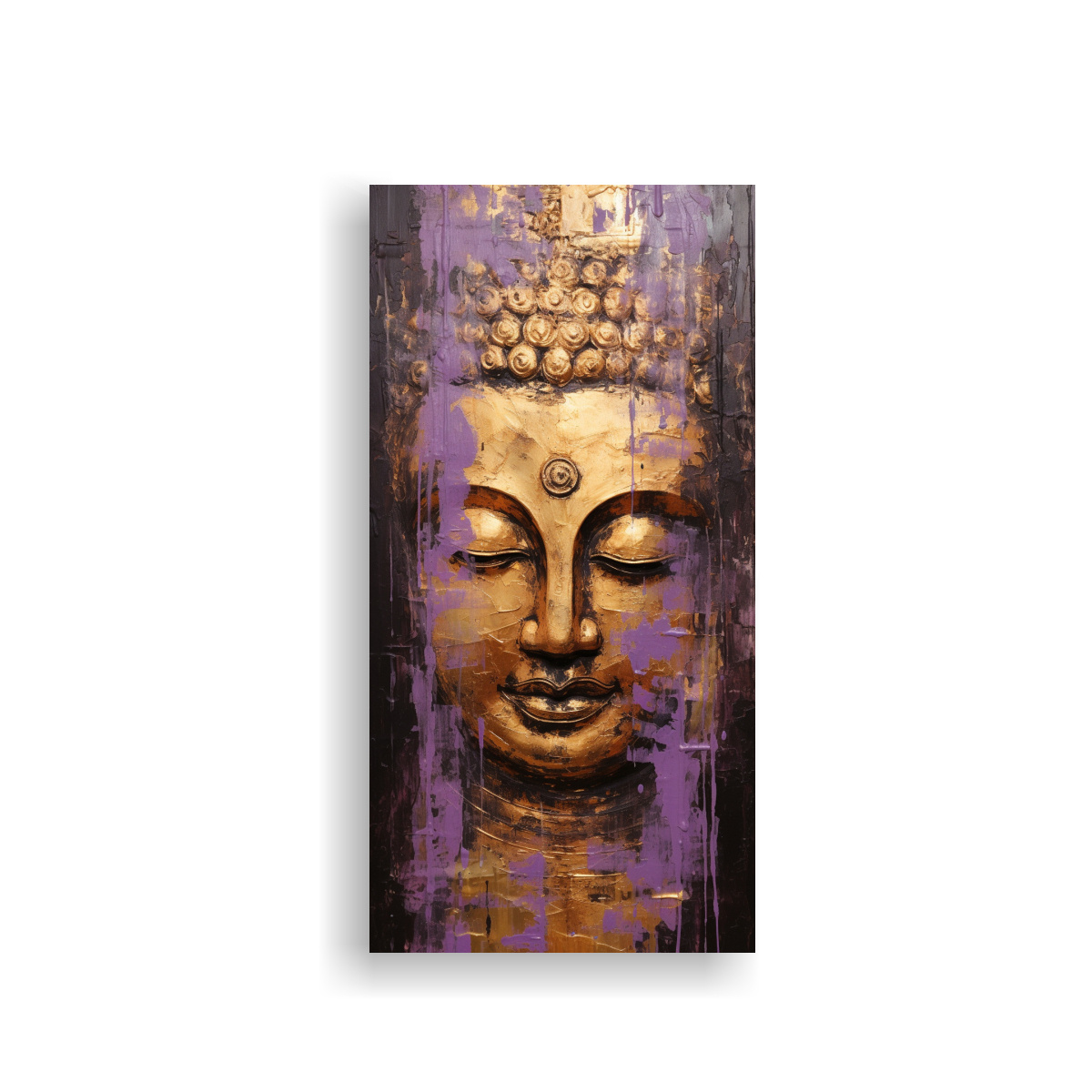 pintura-lienzo-tela-abstracta-estilo-leo-de-buda-en-tonos-dorados-y-morados