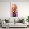 pintura-lienzos-patron-intenso-duradero-morado-y-naranja-flores-1