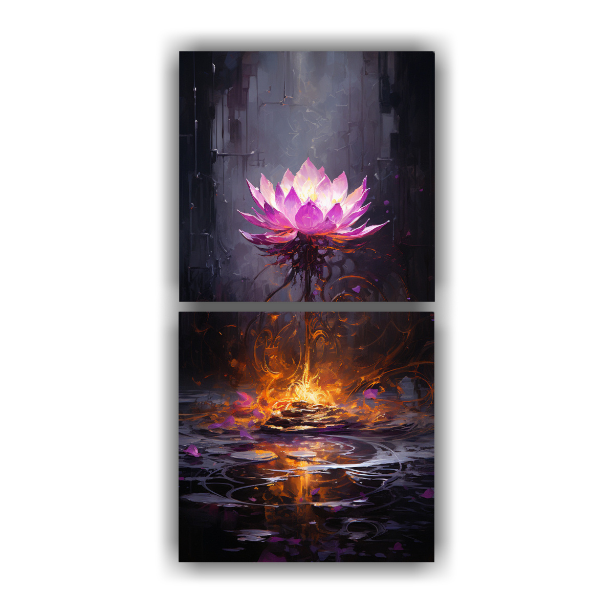 pintura-loto-negro-iluminado-en-lienzo-estilo-inspirador