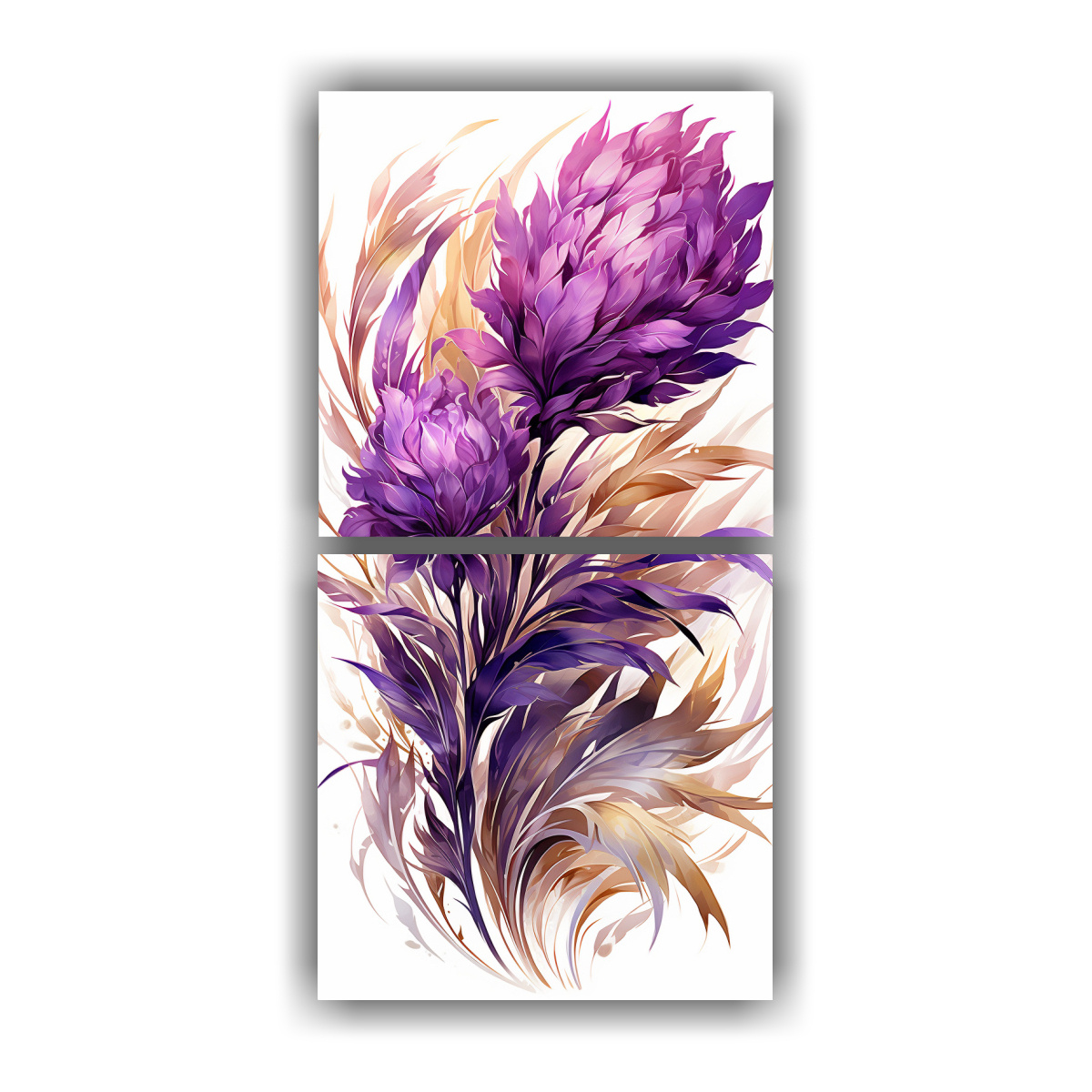 pintura-moderna-de-dos-cuadros-en-grano-de-cebada-morado-y-dorado-atm-sfera-neonoir-c-lida