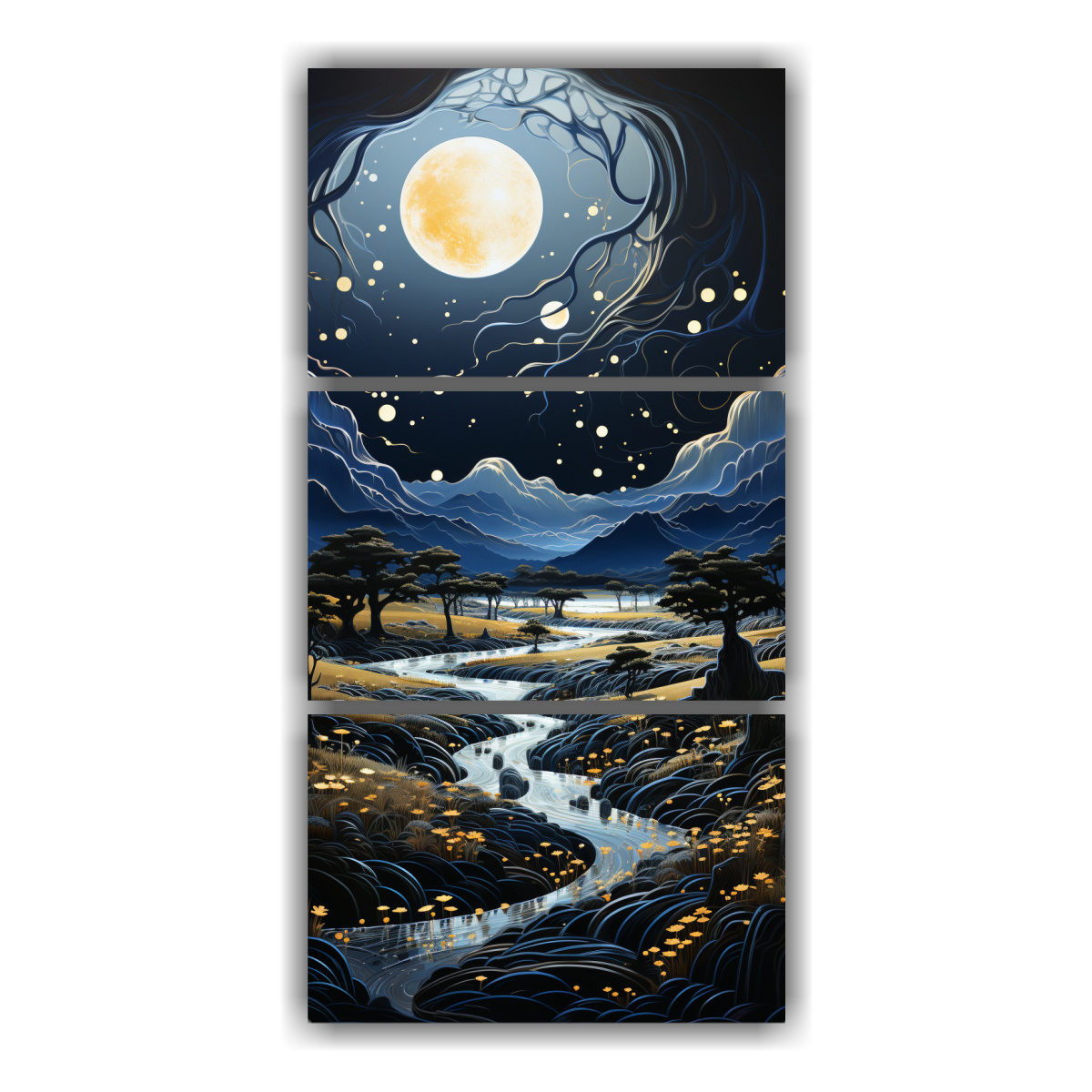 pintura-paisaje-nocturno-con-luna-y-monta-as-set-3-cuadros-decorativos-arte-