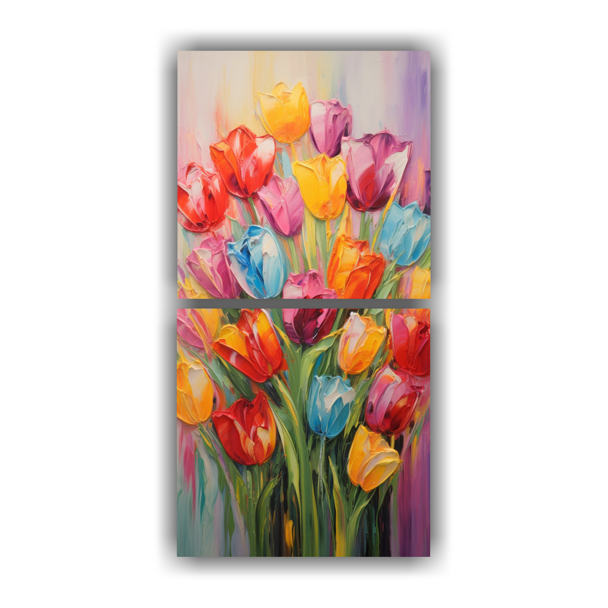 pintura-sobre-lienzo-composici-n-tem-tica-de-tulipanes-en-colores-del-arco-ris