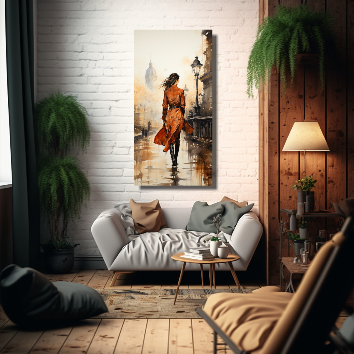 pintura-vertical-de-tela-pareja-caminando-en-el-puente-de-londres-1