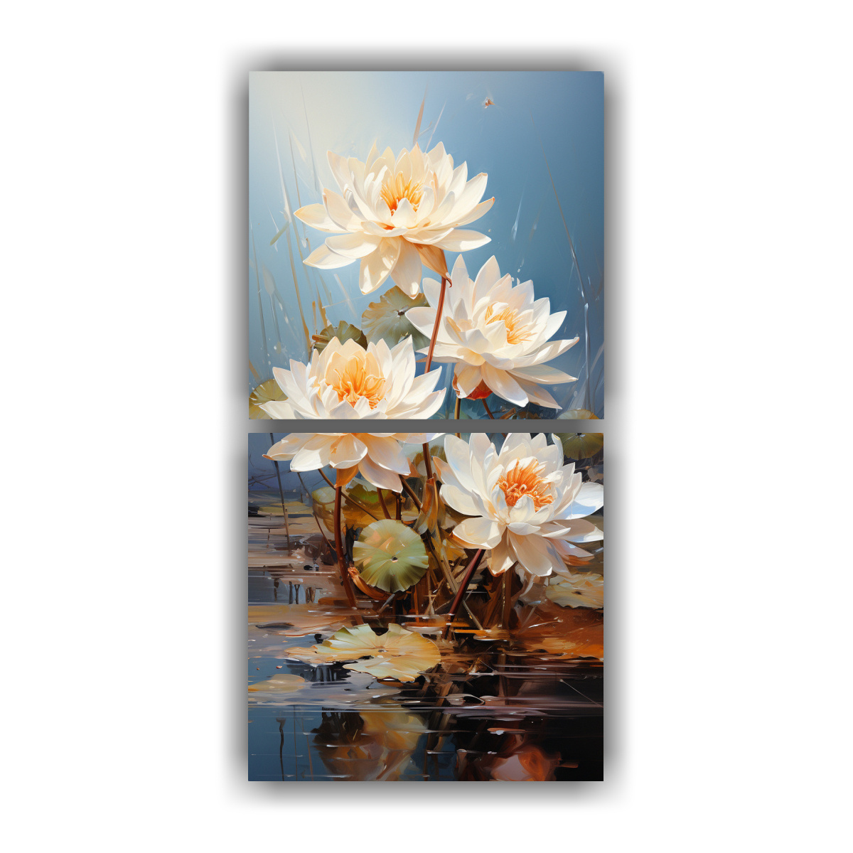 pinturas-abstractas-acuarela-de-lotos-blancos-en-profundidad-composiciones-concepto