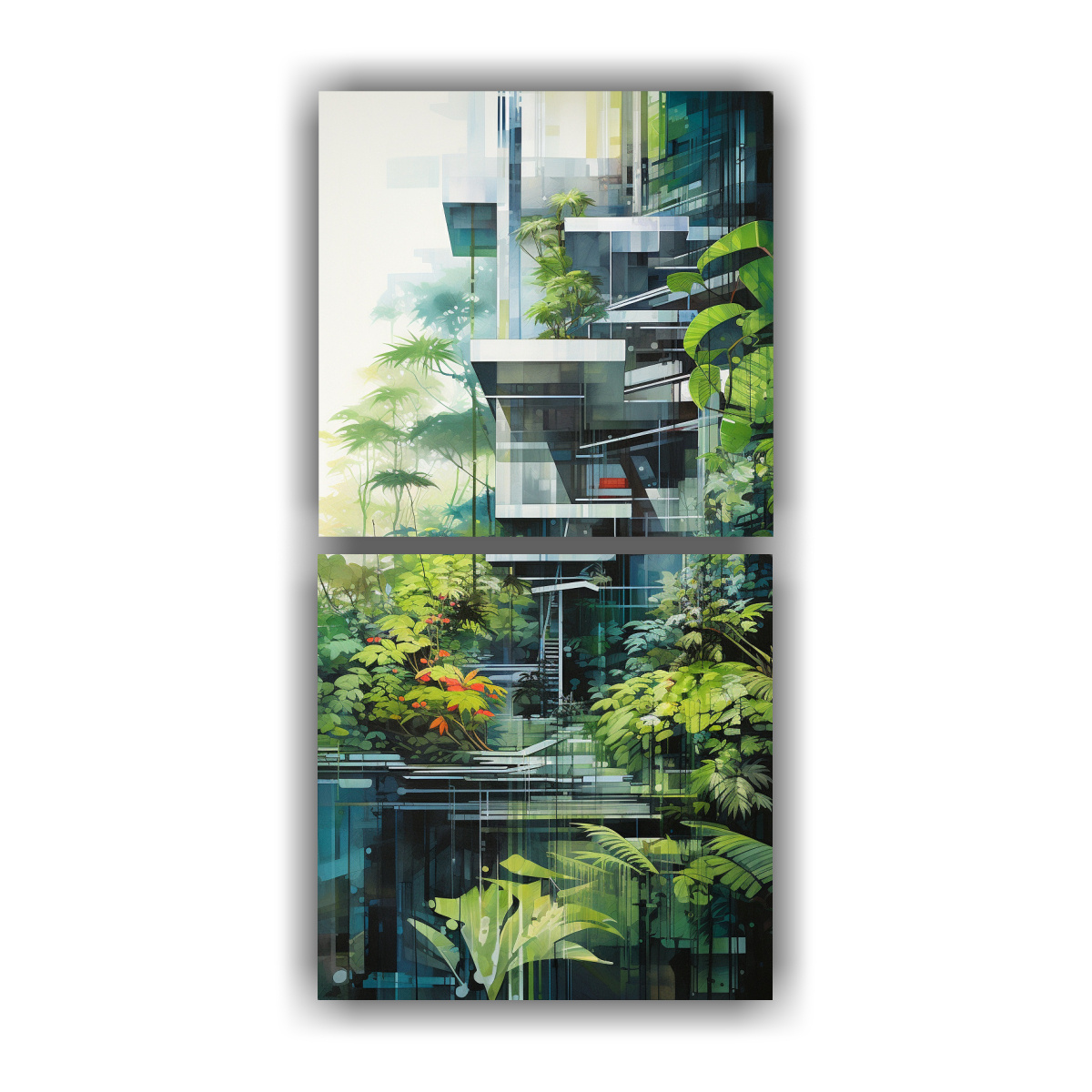 pinturas-abstractas-armoniosas-con-mezcla-de-arquitectura-abstracta-y-decoraci-n-natural