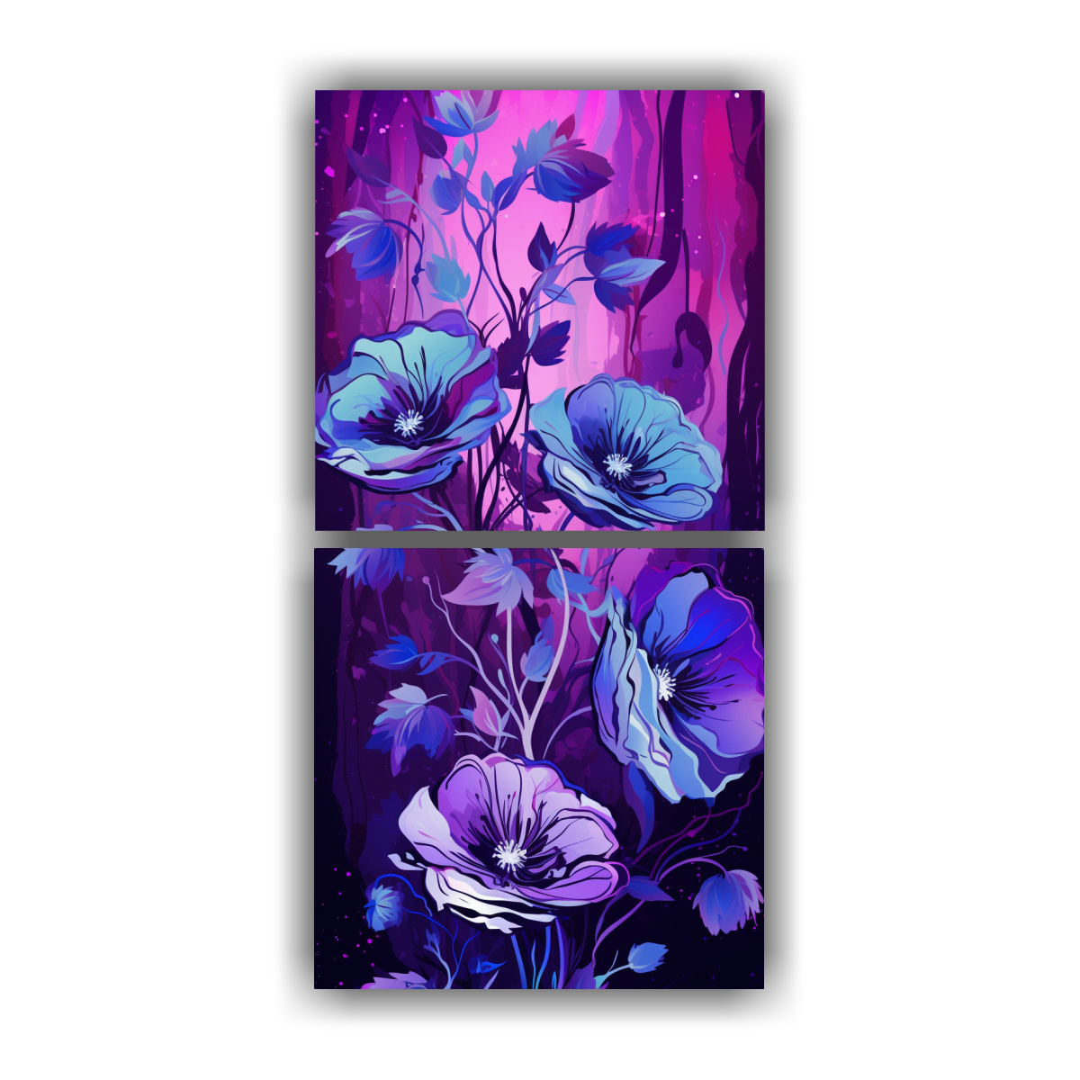 pinturas-abstractas-de-bellas-artes-para-comedor-con-colores-p-rpuras-y-atm-sfera-neonoir-en-el-estilo-medio-