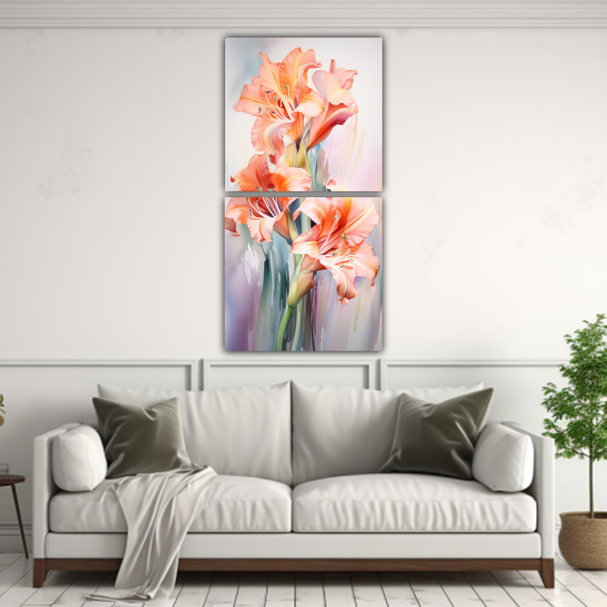 pinturas-abstractas-de-colores-naranja-y-rosa-amapolas-en-venta-1