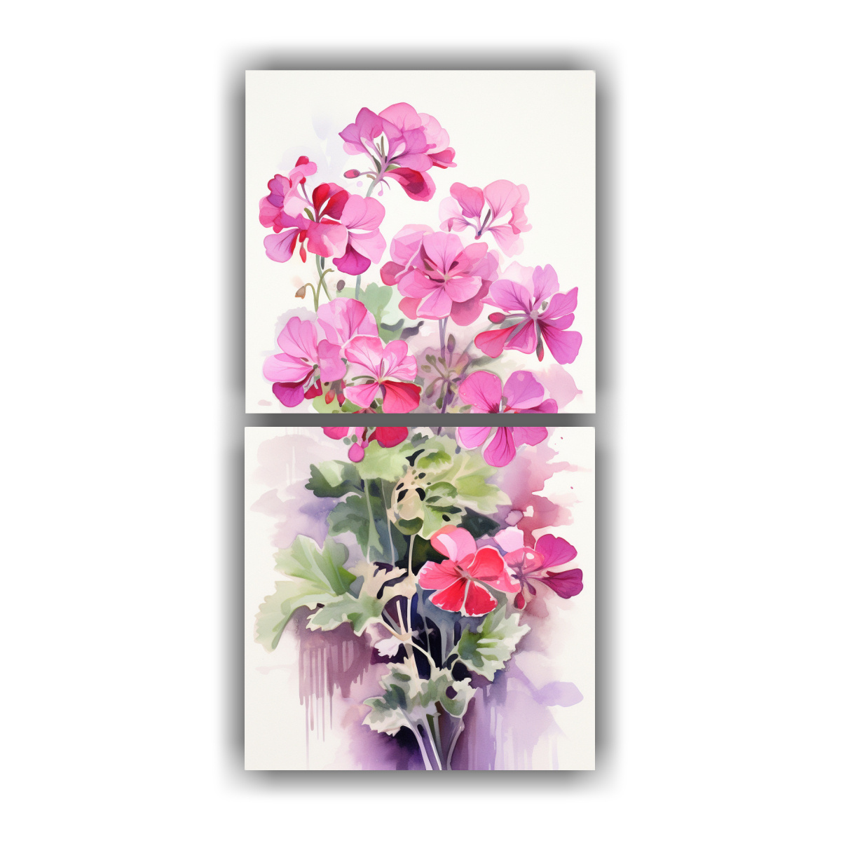 pinturas-abstractas-de-dos-lienzos-de-tela-con-sensibilidad-art-stica-y-flores-geranio-en-colores-rosa-