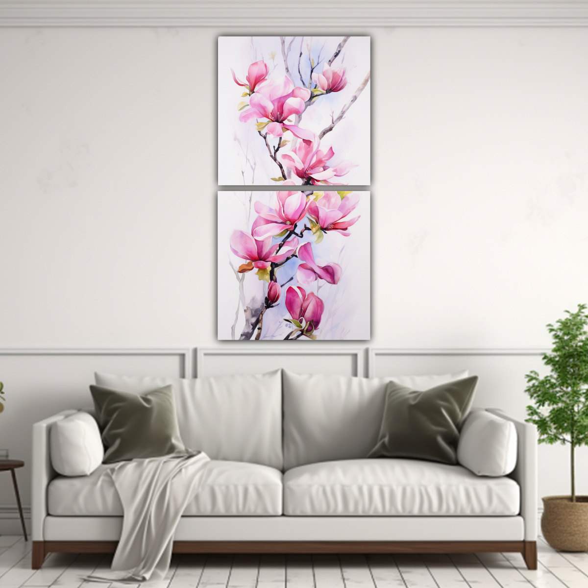 pinturas-abstractas-de-expresividad-en-colores-negro-y-rosa-de-magnolias-1
