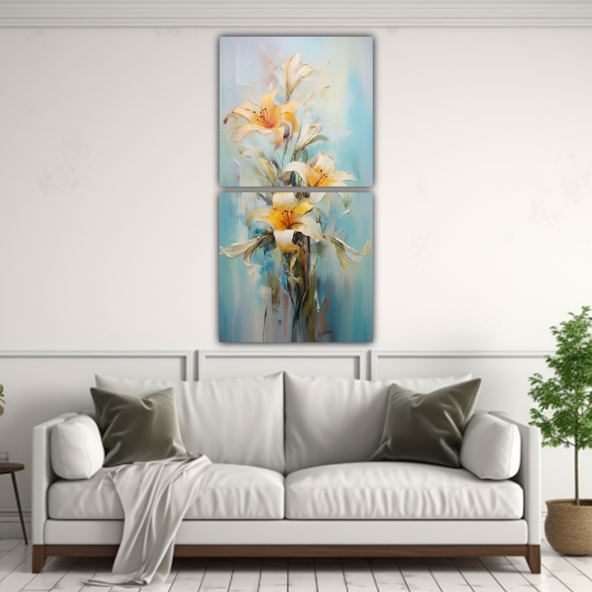 pinturas-abstractas-de-flores-de-lirios-en-colores-turquesa-y-dorado-en-bastidor-set-2-telas-1