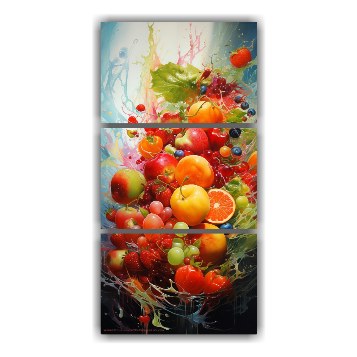 pinturas-abstractas-de-frutas-tres-cuadros-estrellados-de-alta-calidad