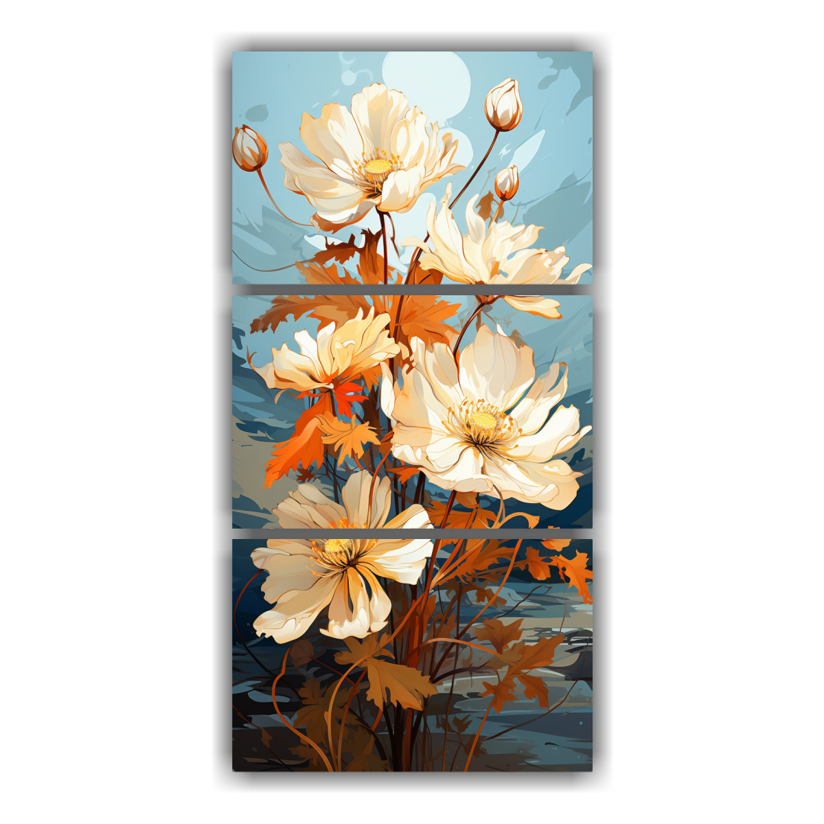 pinturas-abstractas-de-manzanilla-en-colores-naranja-y-dorado-con-atm-sfera-neonoir-