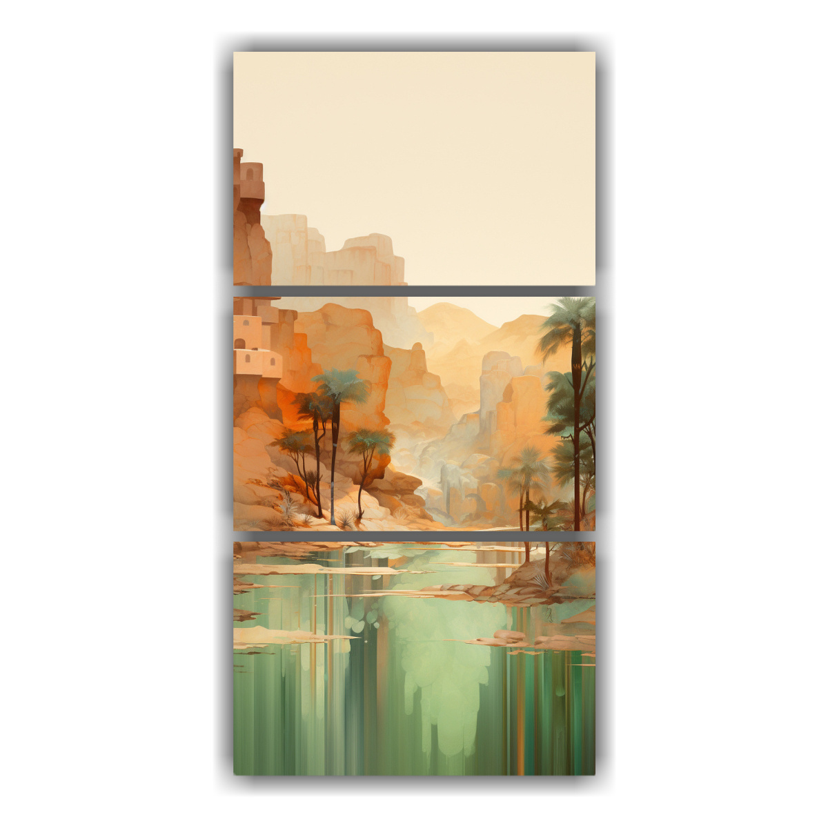 pinturas-abstractas-de-oasis-des-rtico-con-tonos-c-lidos-