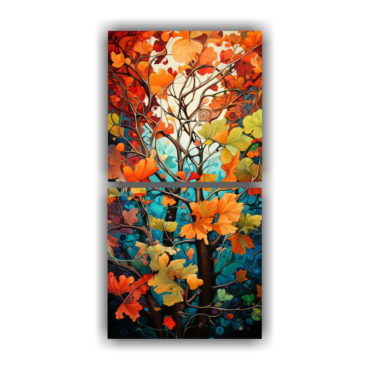 pinturas-abstractas-de-rboles-impacto-visual-en-dos-cuadros