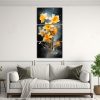 pinturas-abstractas-en-bastidor-flores-narcisos-en-oro-y-negro-1