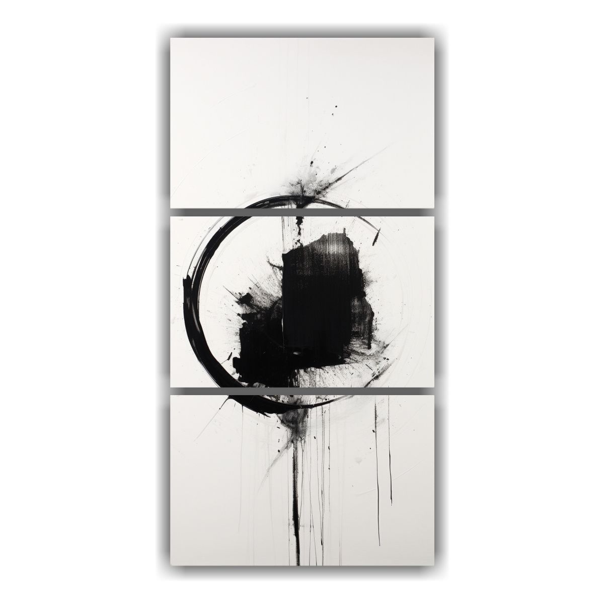 pinturas-abstractas-en-blanco-y-negro-con-enfoque-en-c-rculos-