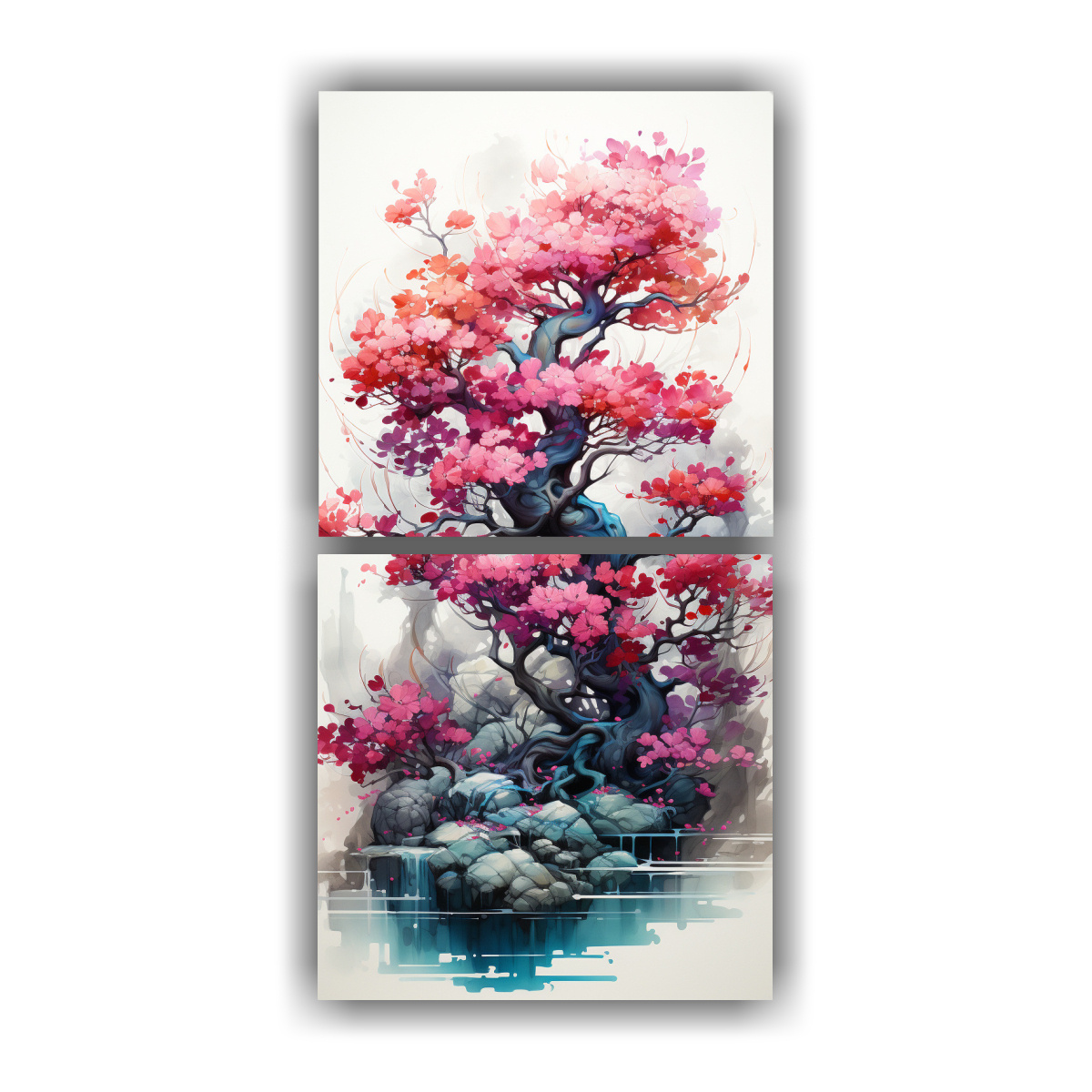 pinturas-abstractas-en-tonos-fucsia-verde-y-turquesa-set-de-2-lienzos-modernos