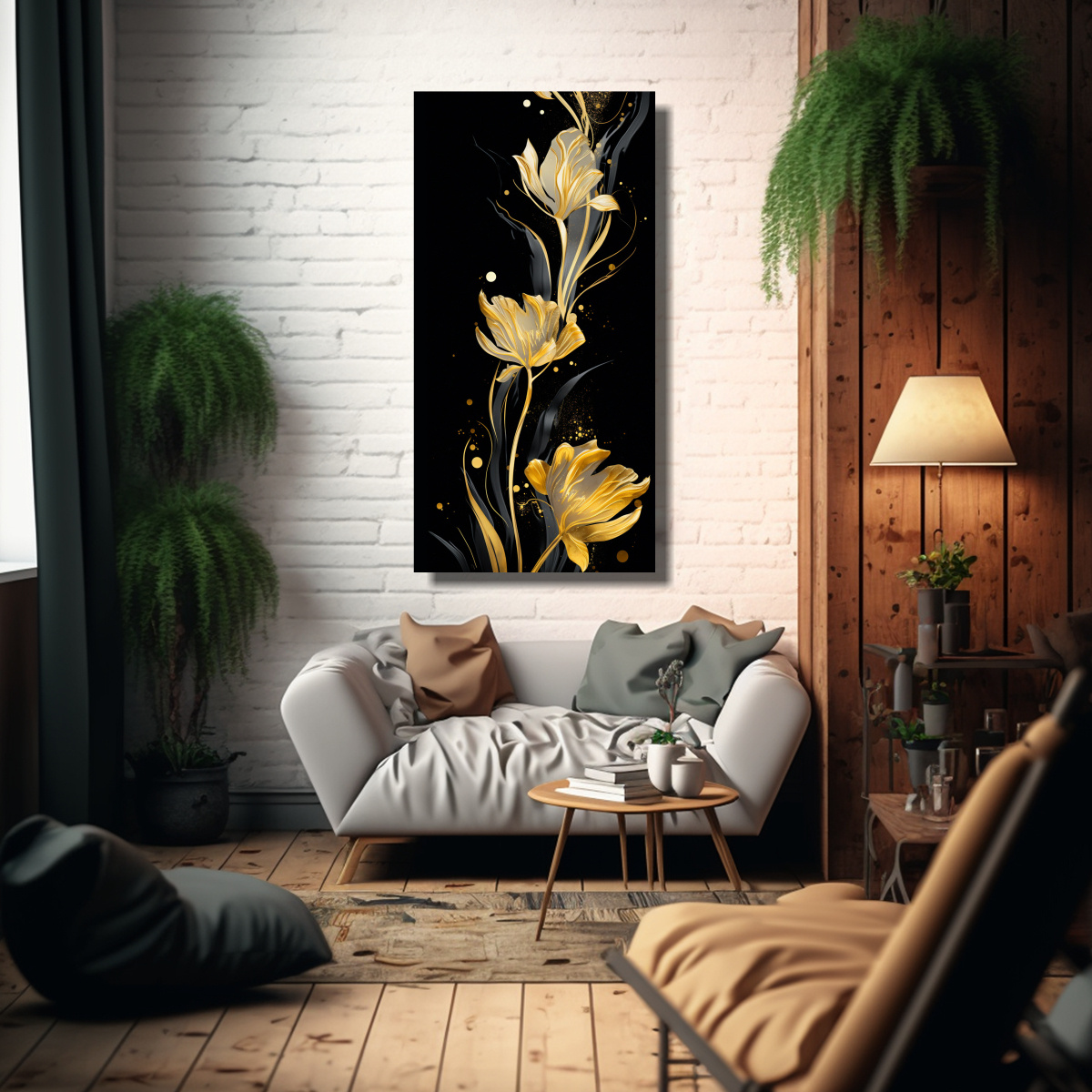 pinturas-de-arte-de-pared-estilo-neonoir-con-finas-l-neas-doradas-para-oficina-1