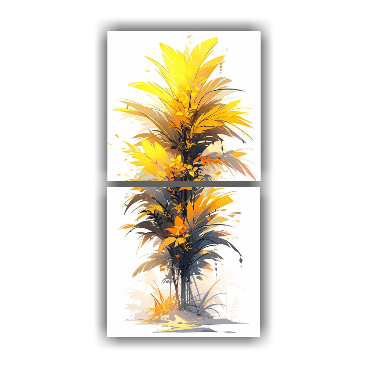 pinturas-de-decoraci-n-con-concepto-visionario-de-una-palmera-en-colores-amarillos-ambiente-neonoir-neo-pop-