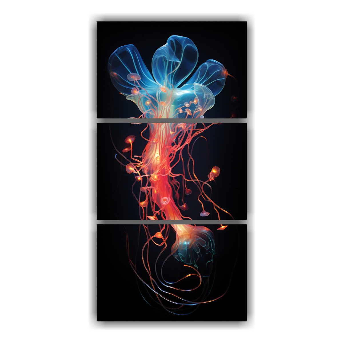 pinturas-de-decoraci-n-de-la-maravilla-et-rea-de-criaturas-bioluminiscentes-