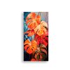 pinturas-de-decoraci-n-de-monstera-leaves-en-colores-rojo-y-naranja-con-atm-sfera-neonoir-de-vanguardia-