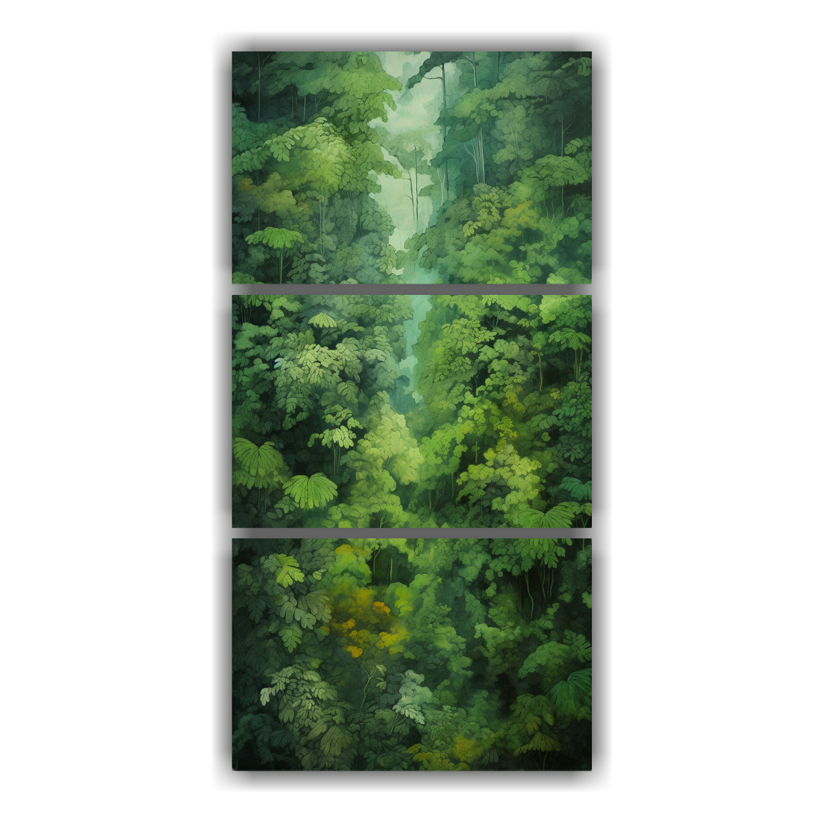 pinturas-de-decoraci-n-vista-fant-stica-de-selvas-tropicales-