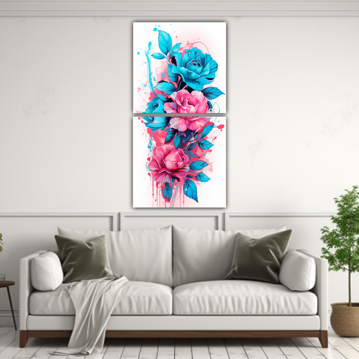 pinturas-de-estilo-neonoir-en-tonos-turquesa-y-rosa-para-decoraci-n-de-comedor-1