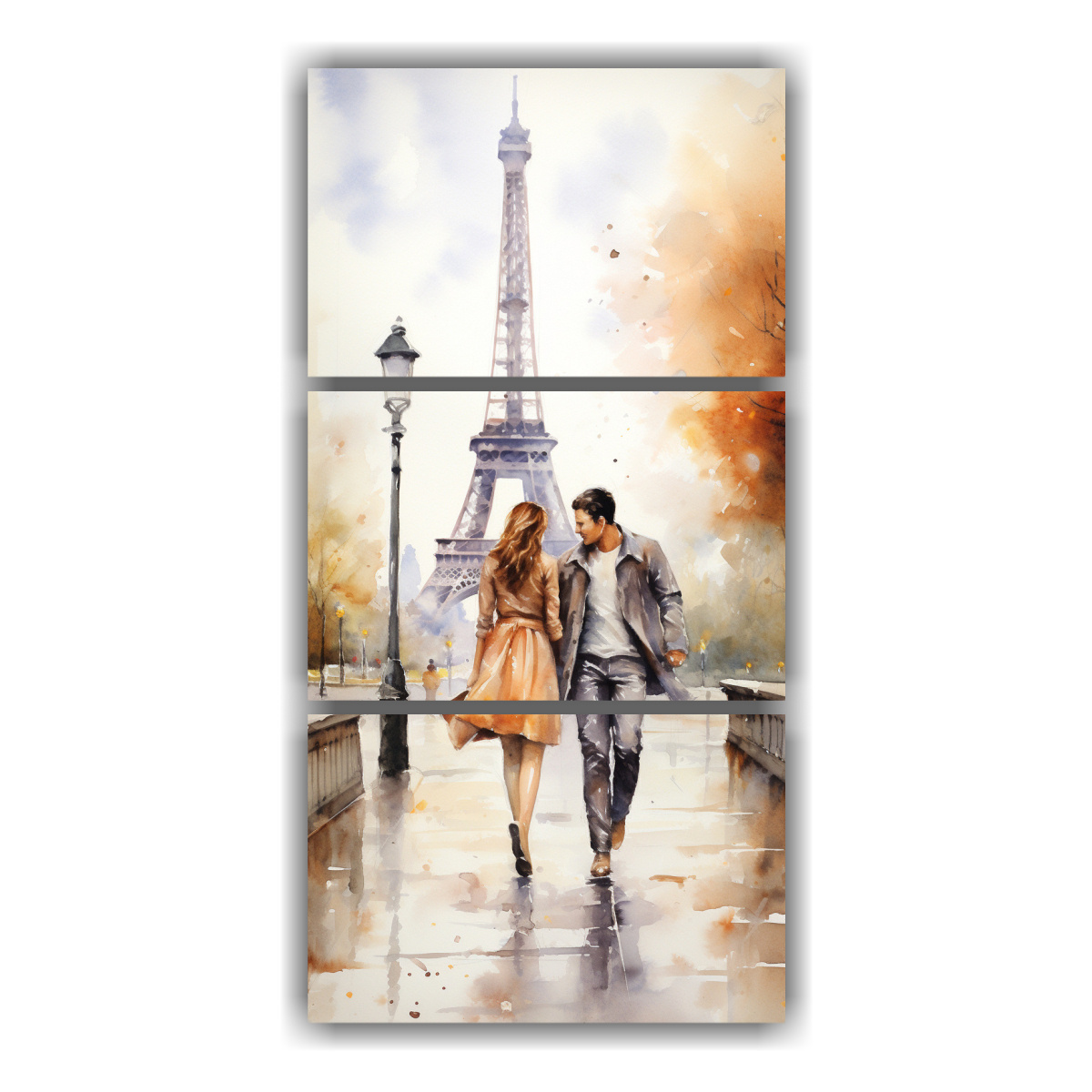 pinturas-de-pared-abstracta-pareja-joven-caminando-frente-a-la-torre-eiffel-