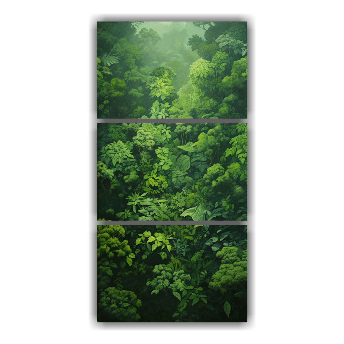 pinturas-de-pared-abstracto-mosaico-visual-de-l-neas-finas-y-riqueza-en-la-selva