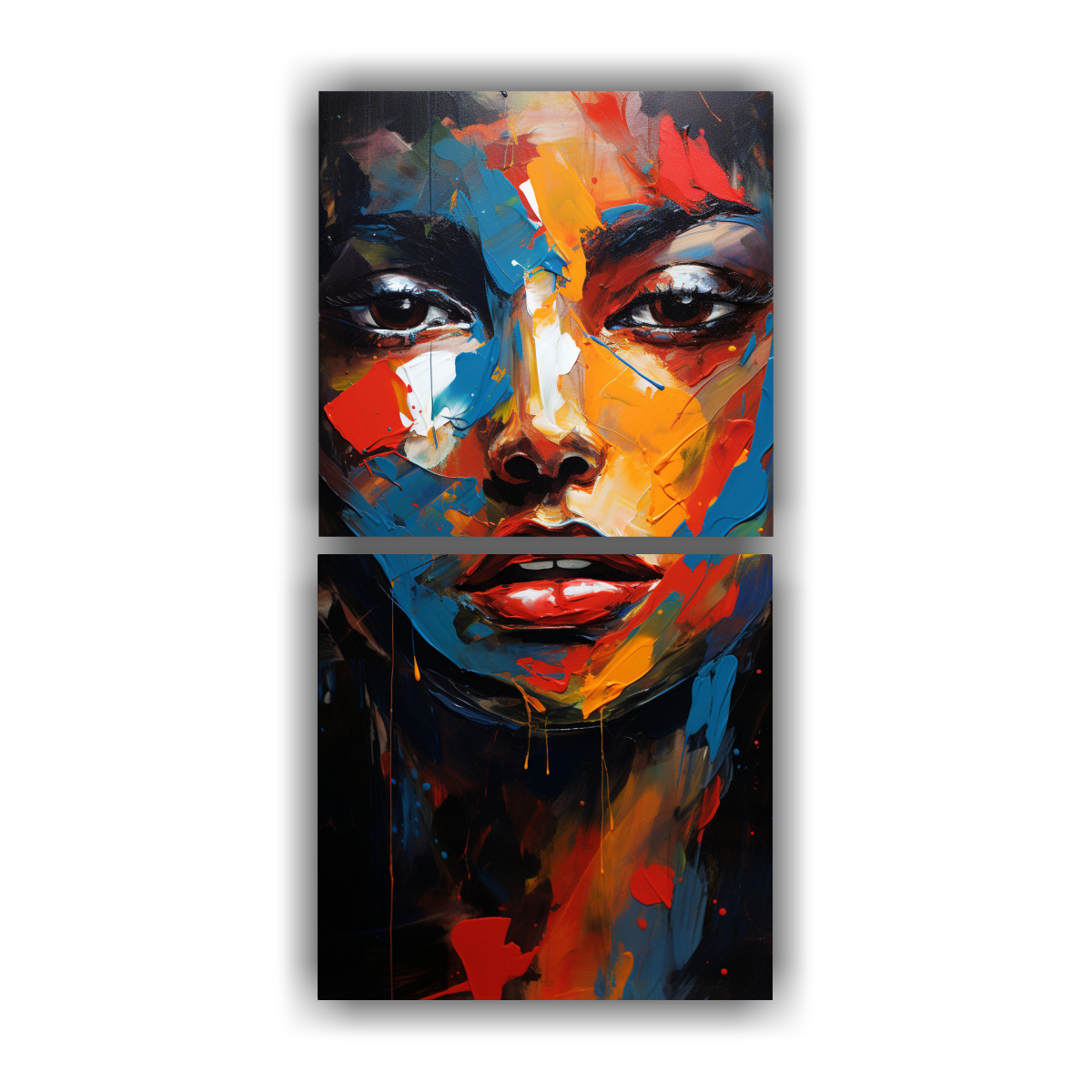 pinturas-decorativas-abstractas-con-retrato-de-naturaleza-viva-inspiradas-en-el-expresionismo-en-drama-