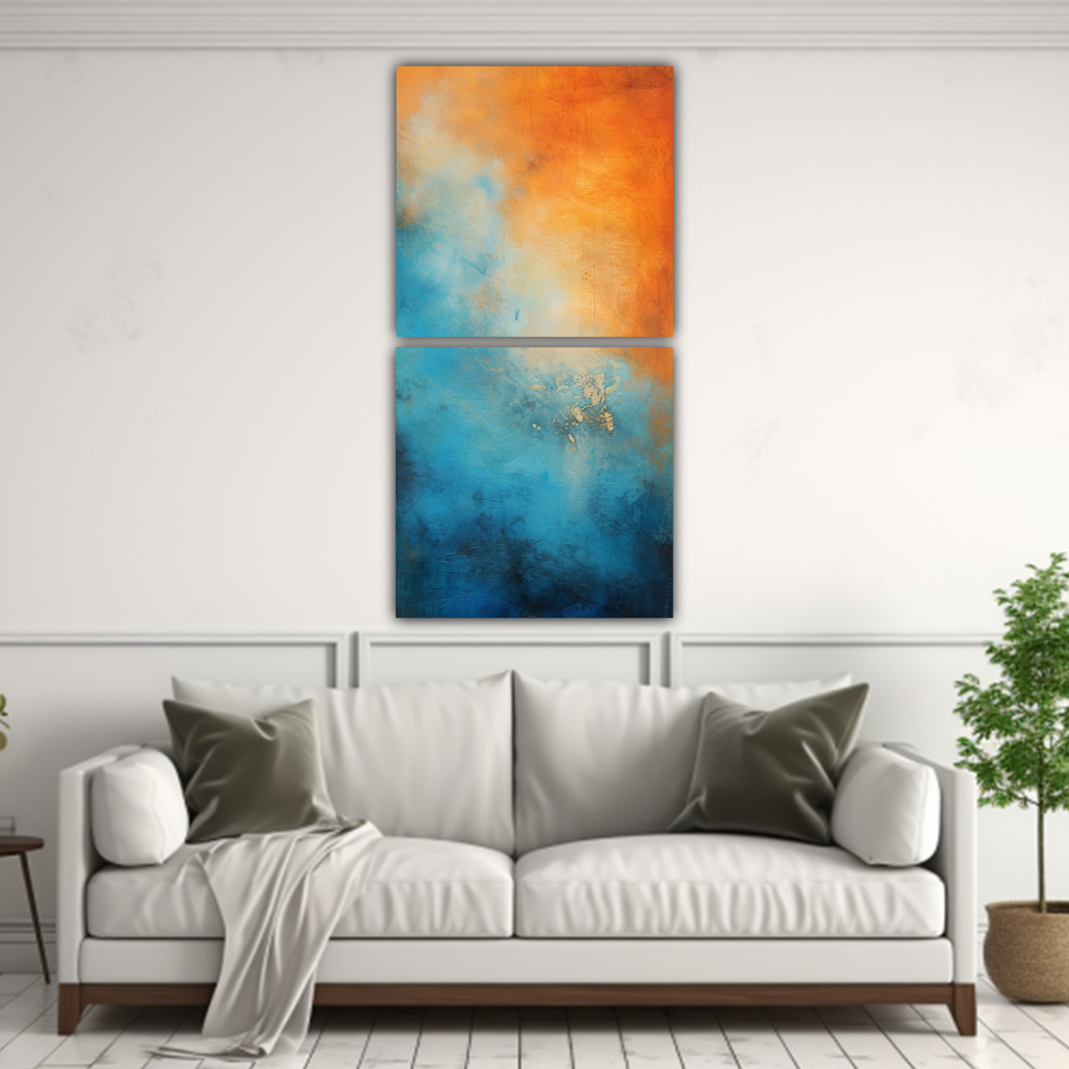 pinturas-decorativas-abstractas-monocrom-ticas-naranja-y-azul-set-2-art-culos-1