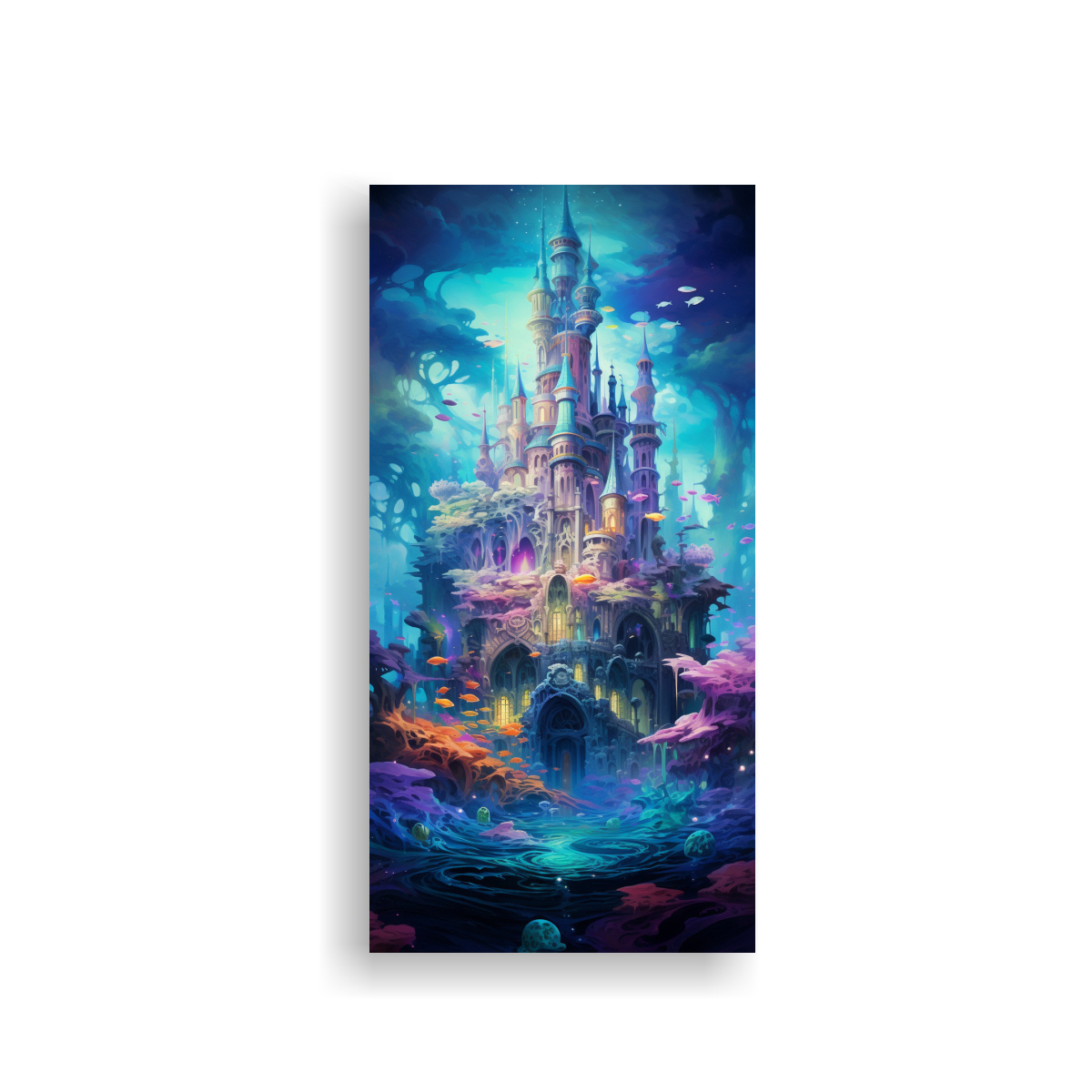 pinturas-decorativas-con-esquema-v-vido-de-una-ciudad-submarina-abstracta-en-estilo-galer-a-canva