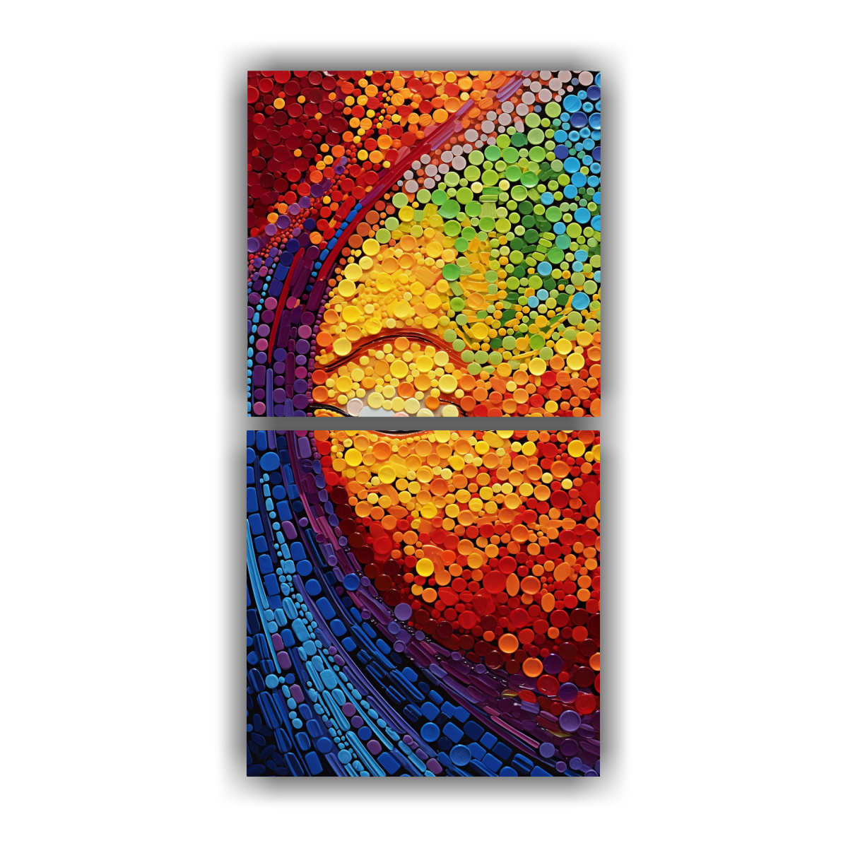 pinturas-decorativas-de-alta-calidad-que-fusionan-el-puntoilismo-y-los-vibrantes-arco-ris-en-una-calma-abstracta