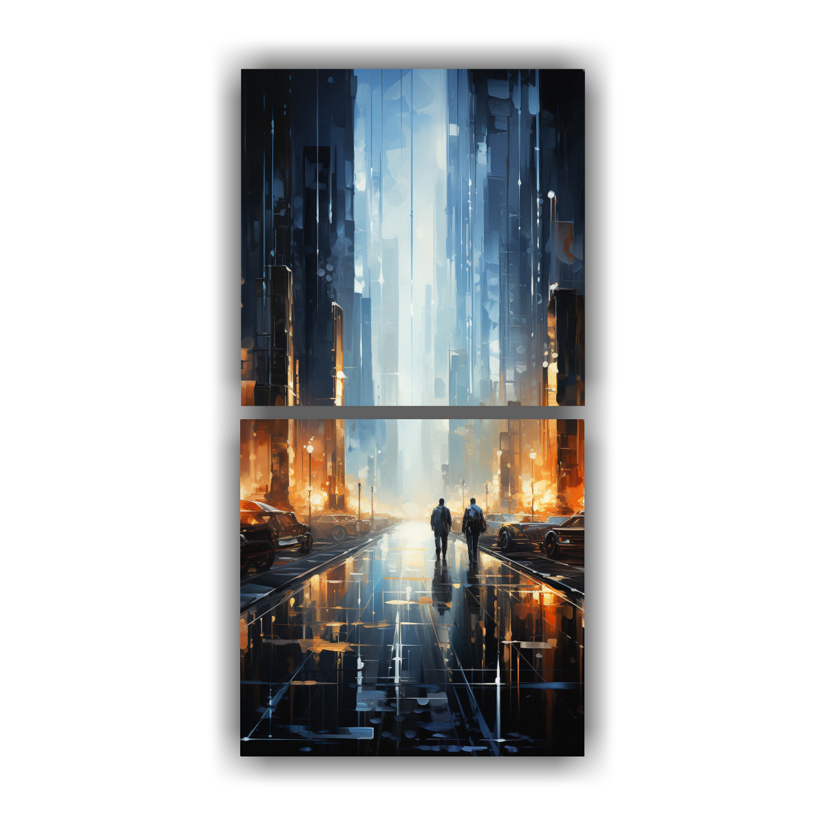 pinturas-decorativas-de-ciudad-abstracta-minimalista-con-un-toque-futurista