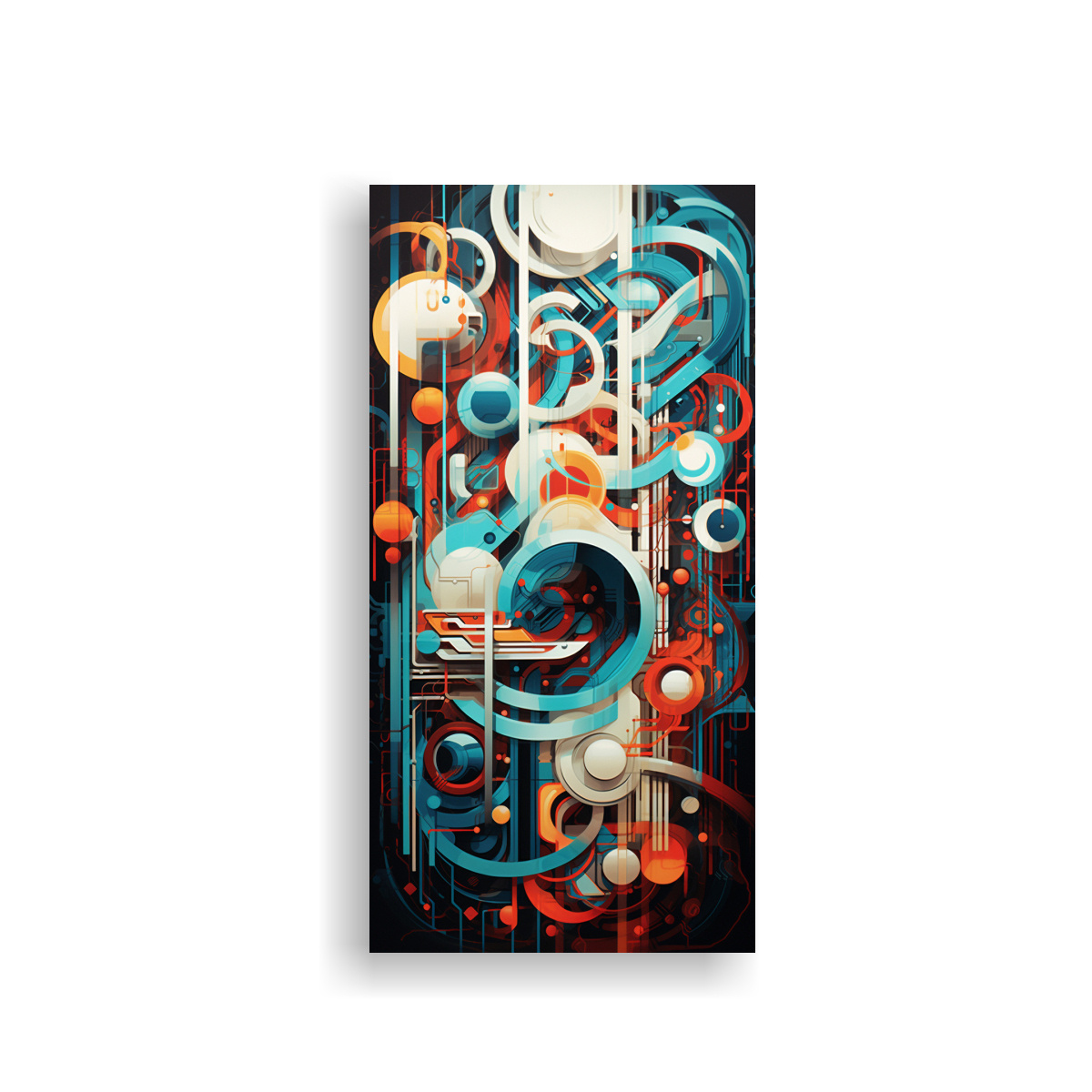 pinturas-decorativas-de-fusi-n-floral-y-tecnolog-a-con-tonos-abstractos-y-vibrantes-