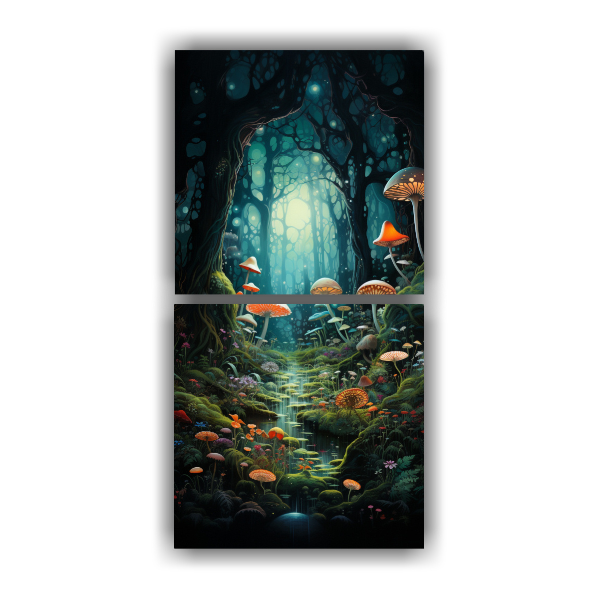 pinturas-decorativas-de-la-misteriosa-vida-del-bosque