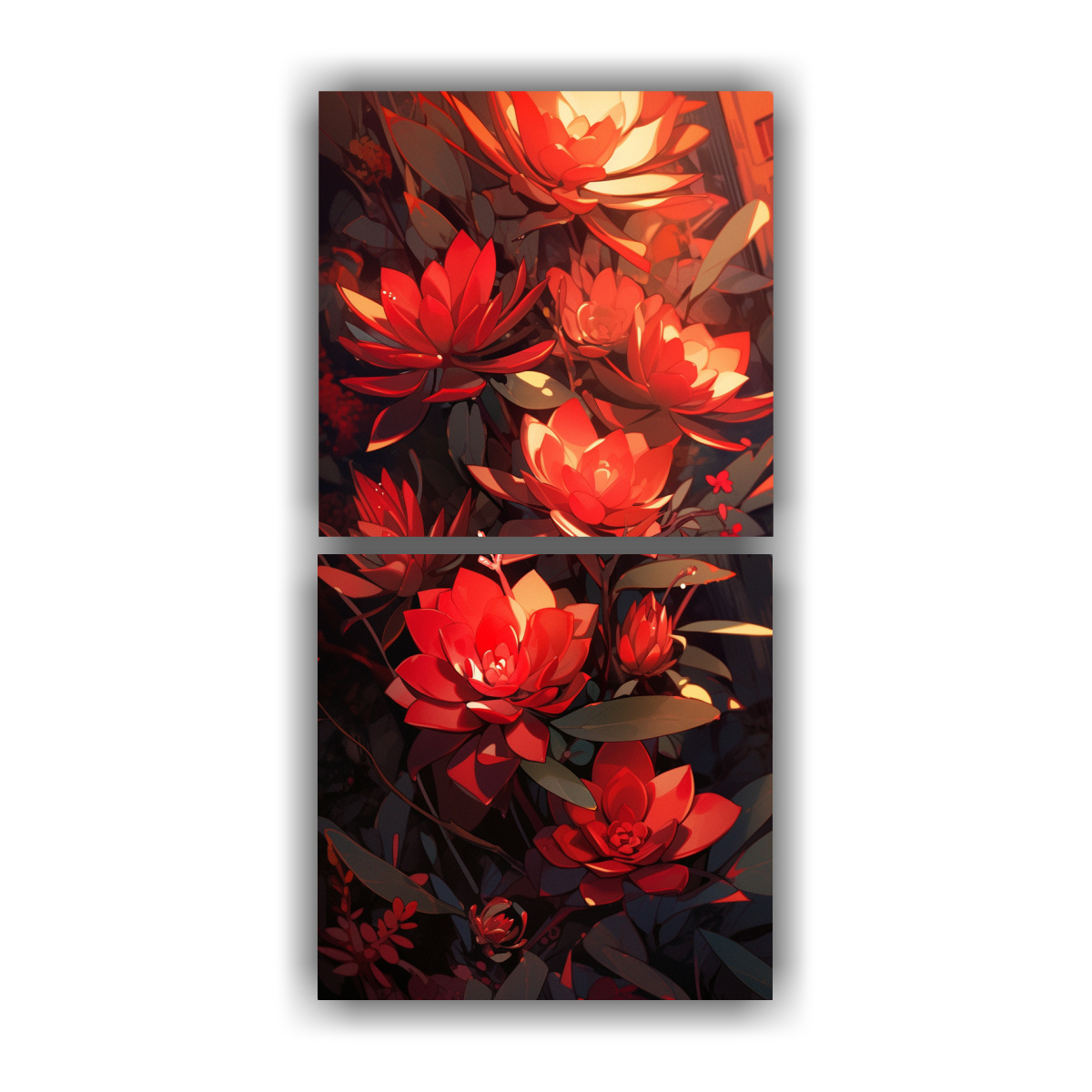 pinturas-decorativas-de-plantas-suculentas-en-colores-rojos-con-atm-sfera-neonoir-