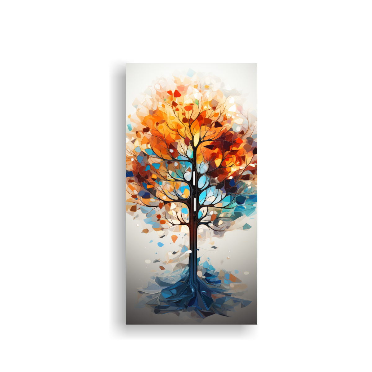 pinturas-decorativas-de-rboles-geom-tricos-puramente-brillantes-y-luminosos-en-estilo-de-arte-moderno-fant-stico