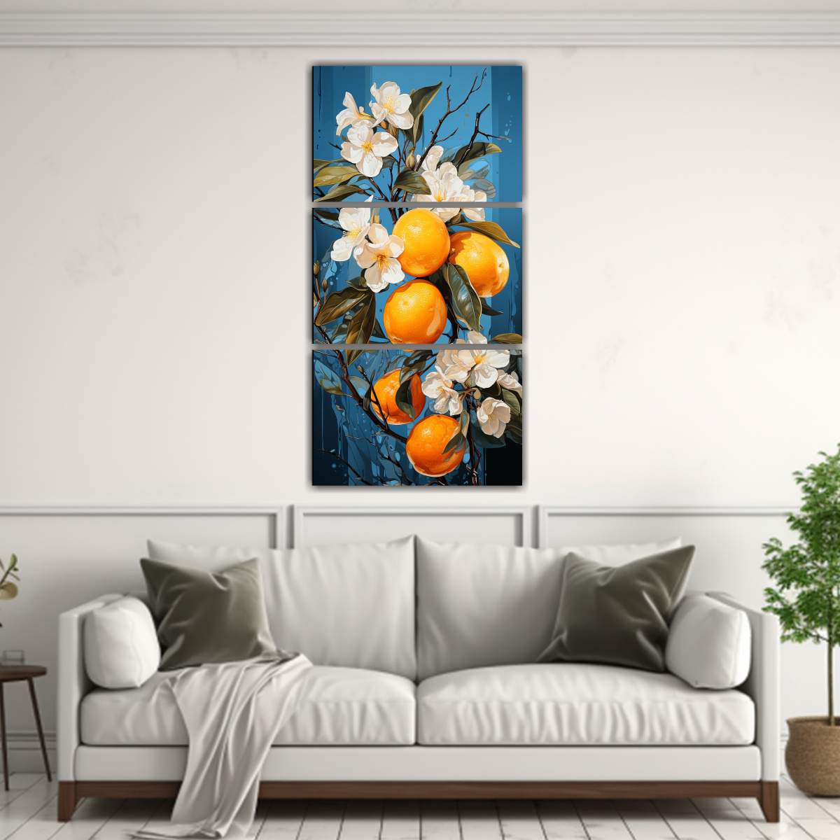 pinturas-decorativas-de-un-limonero-en-tonos-turquesa-y-naranja-1-1