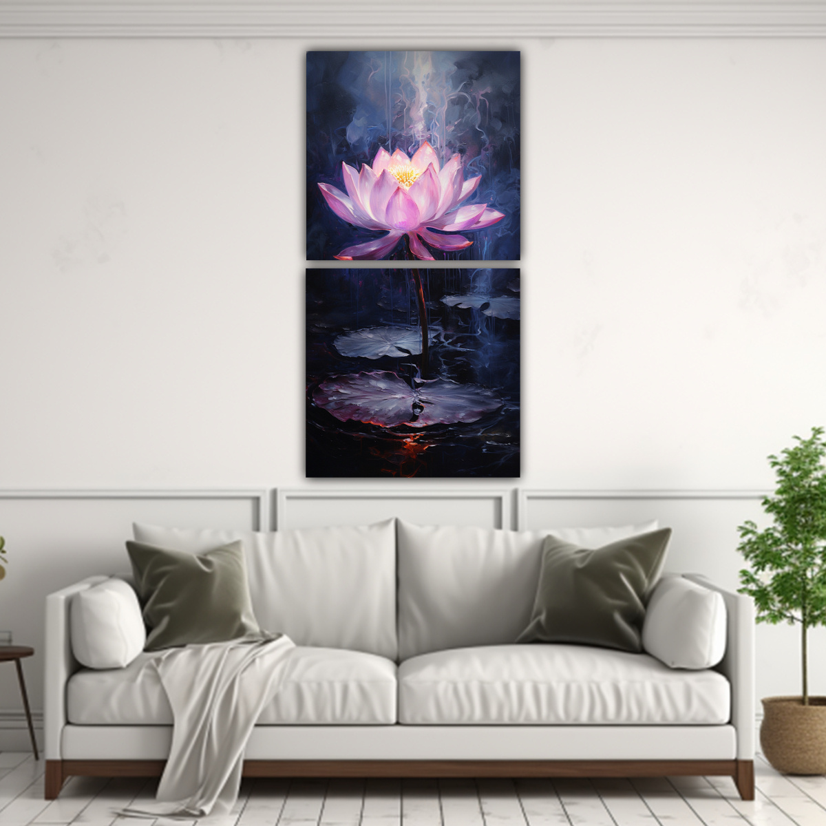 pinturas-decorativas-en-bastidor-con-abstracci-n-linda-de-un-loto-negro-brillante-en-lienzo-1