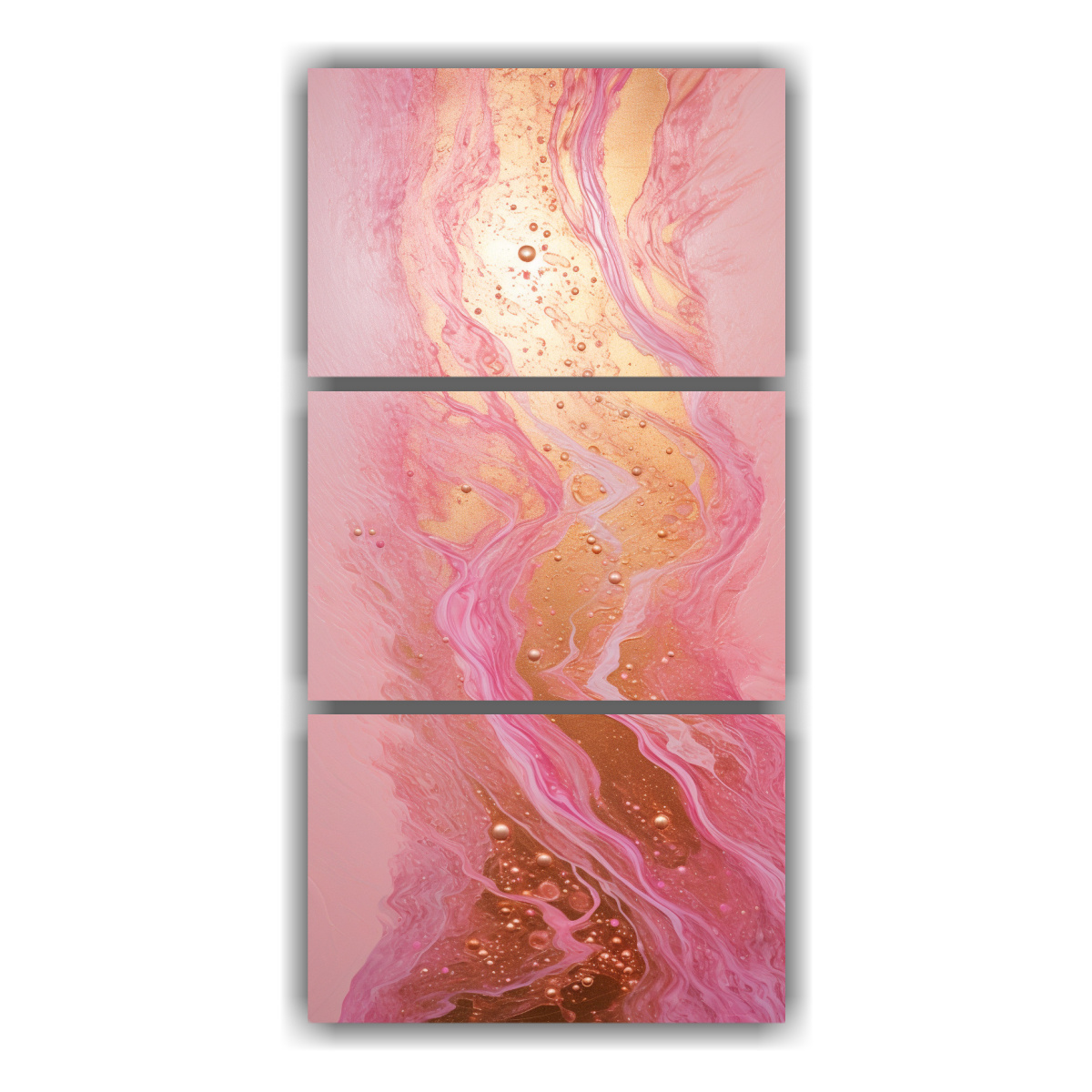 pinturas-decorativas-en-estilo-puntillismo-luminoso-sobre-bastidor-de-madera