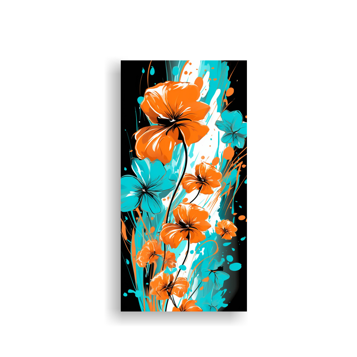 pinturas-decorativas-en-tonos-turquesa-y-naranja-con-atm-sfera-neonoir-en-expresi-n-exclusiva-de-canva