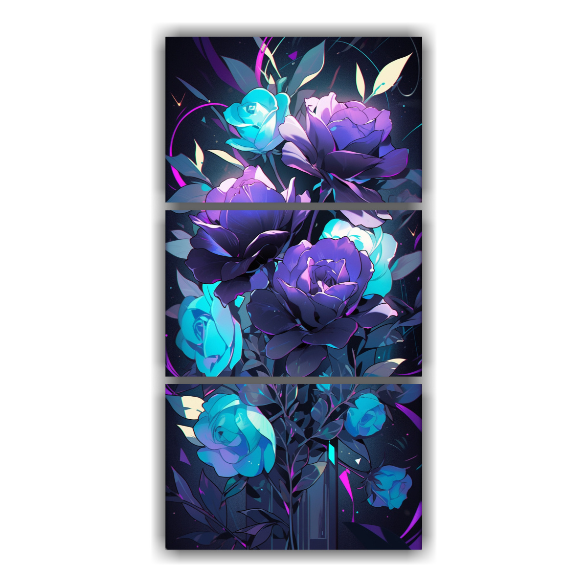 pinturas-decorativas-en-violeta-y-turquesa-para-ambiente-neonoir-