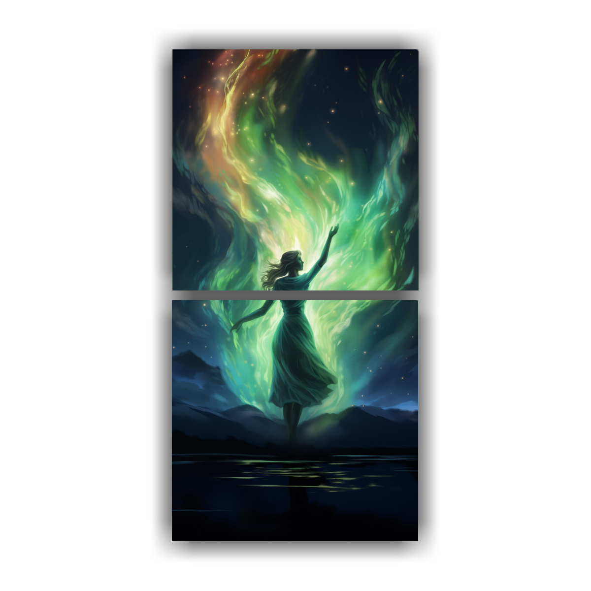 pinturas-decorativas-estilo-abstracto-danza-de-luces-del-norte