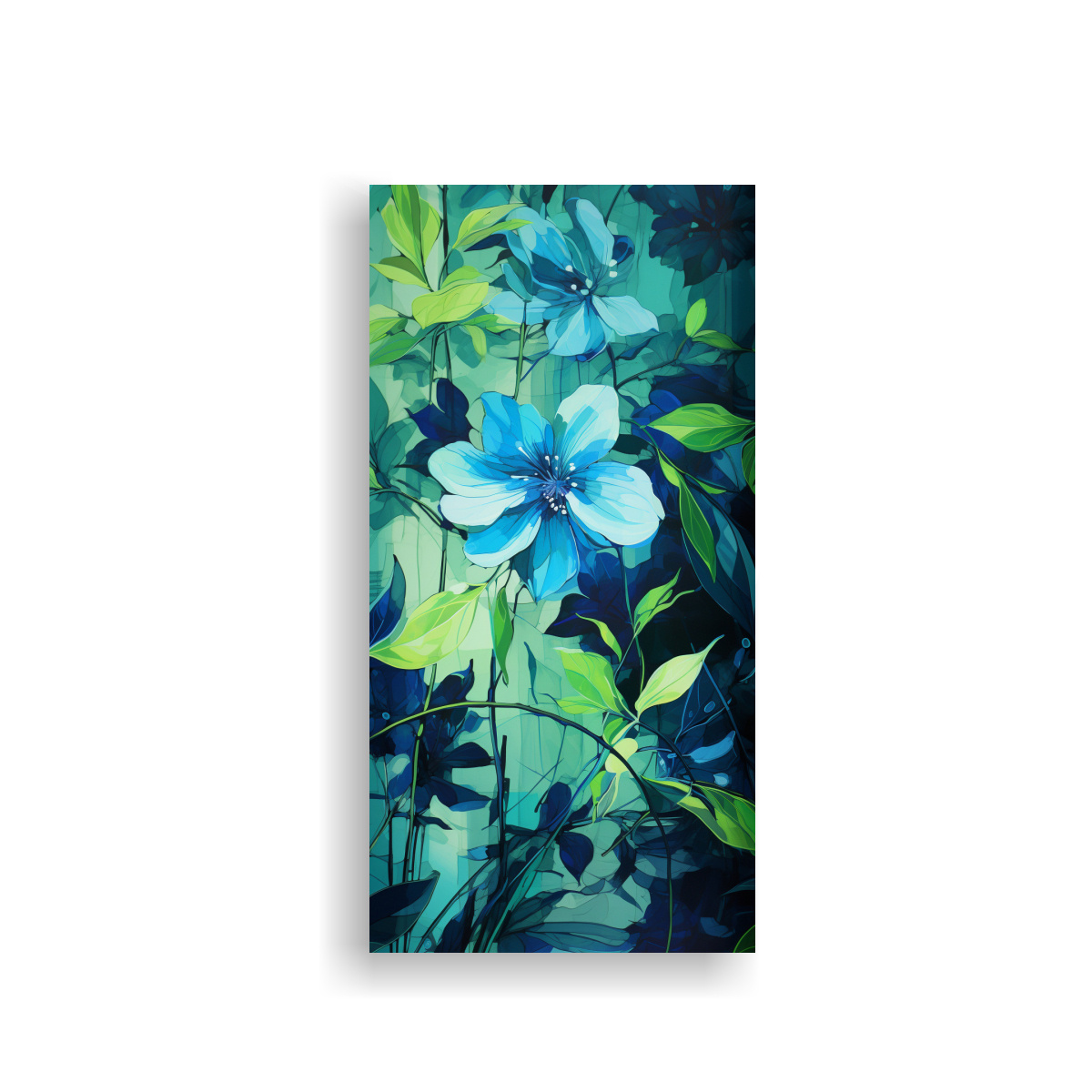 pinturas-decorativas-estilo-neonoir-en-colores-verde-y-azul-con-ambiente-de-arte-vanguardia