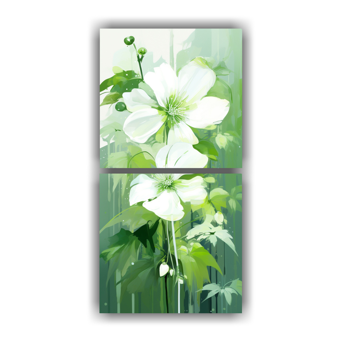 pinturas-decorativas-estilo-neonoir-en-colores-verde-y-blanco-en-venta