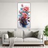 pinturas-decorativas-juveniles-en-bastidor-conceptual-en-tonos-rosa-y-turquesa-1