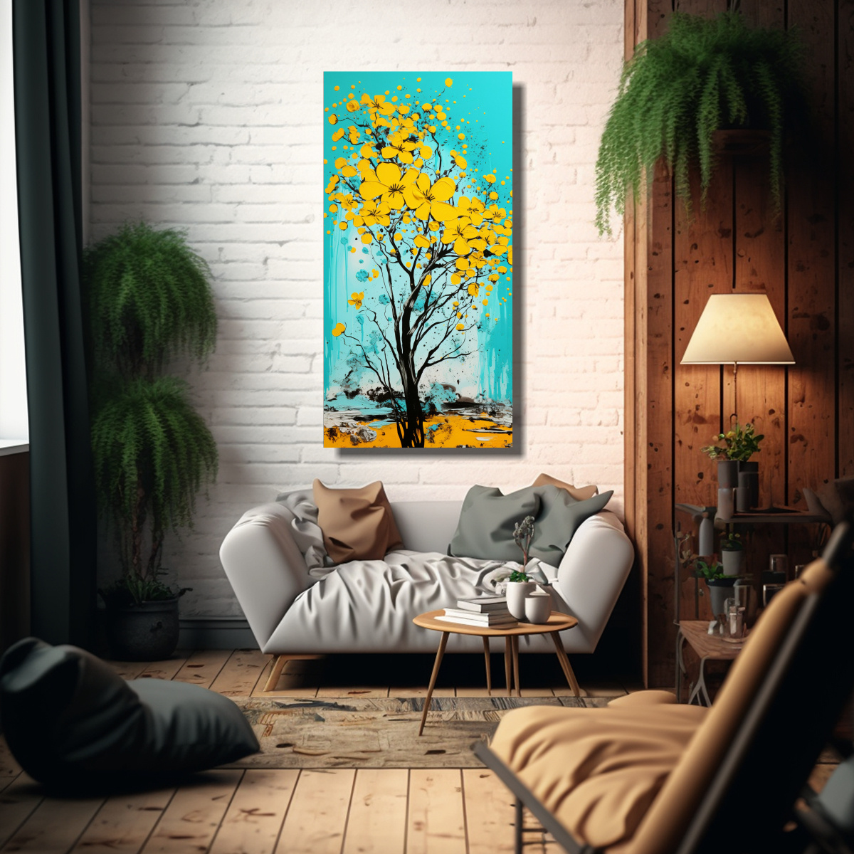 pinturas-decorativas-lienzo-fotogr-fico-rbol-en-amarillo-y-turquesa-en-paisajes-de-sabana-y-desierto-1