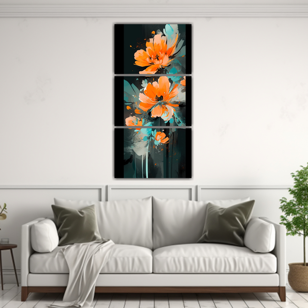 pinturas-decorativas-verticales-actuales-en-turquesa-y-naranja-con-atm-sfera-neonoir-1-1
